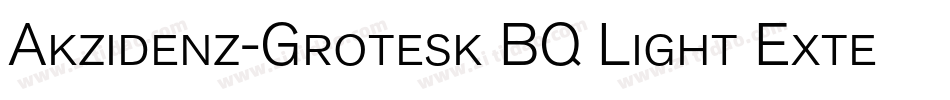 Akzidenz-Grotesk BQ Light Exten字体转换